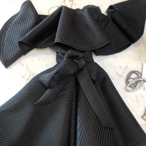 Short Black Flare Cocktail Dress